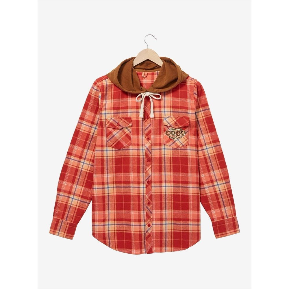 Disney Pixar Coco Miguel Poster Hooded Flannel -‎ BoxLunch Exclusive Medium